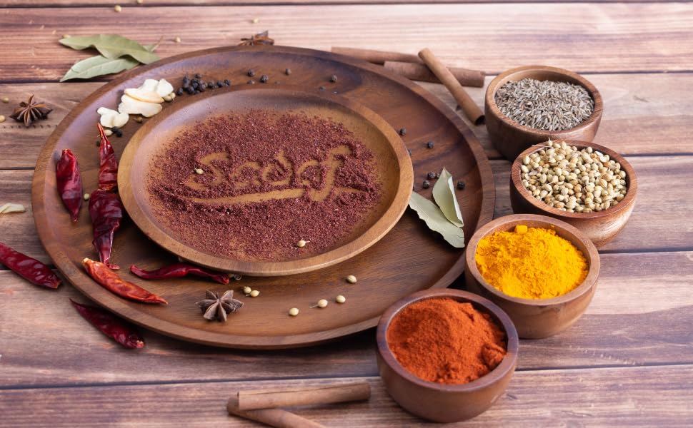 Sadaf Seven Spice on dish evokes Lebanese flavors for meals.