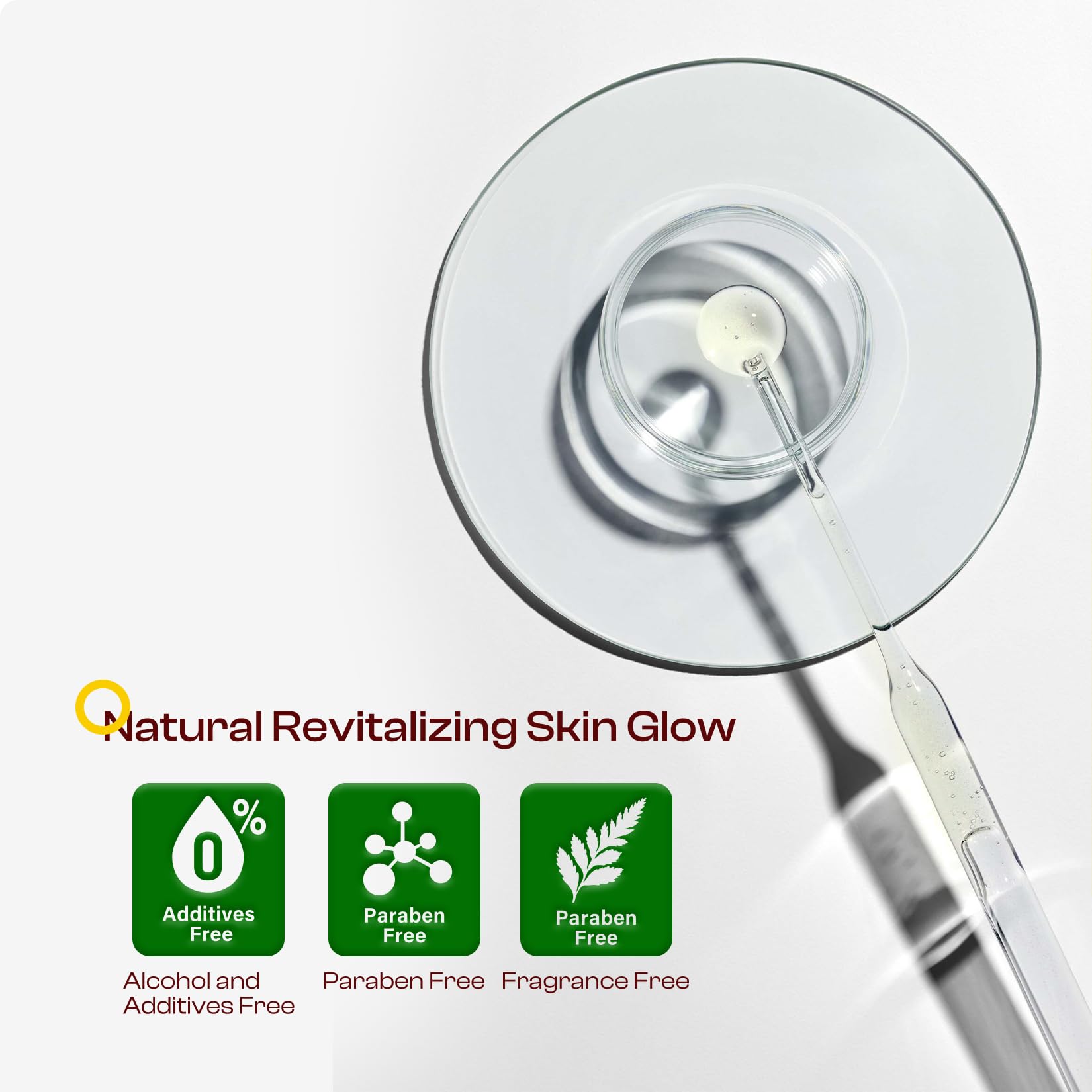SADOWAY Glycolic Toner application on face illustrating a refreshing, non-irritating experience.