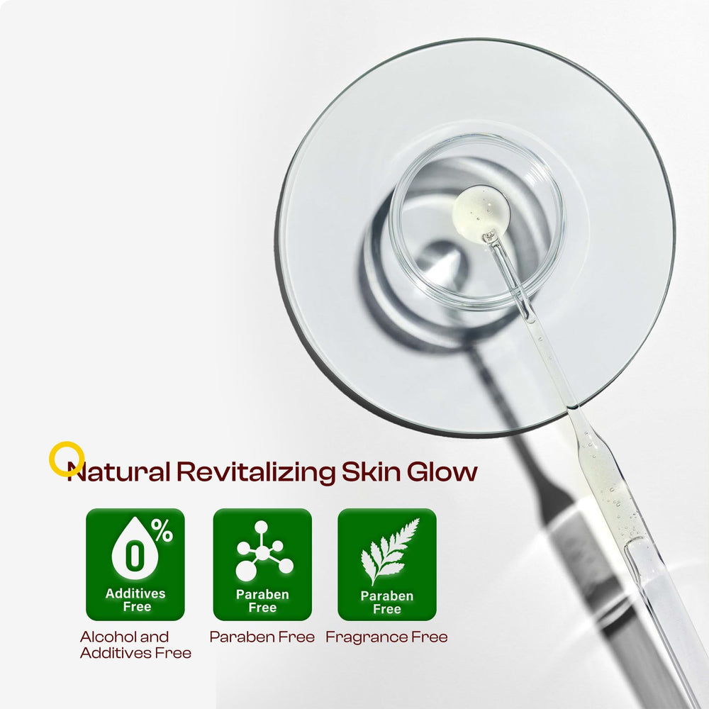 SADOWAY Glycolic Toner application on face illustrating a refreshing, non-irritating experience.