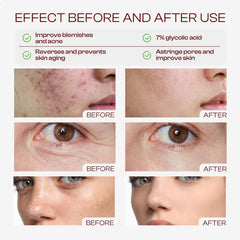 SADOWAY Glycolic Toner dispense action demonstrating easy nightly hydration and exfoliation routine.