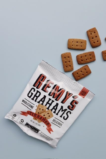 A small bowl of Remy’s Cinnamon Grahams ready for a snack time ritual.