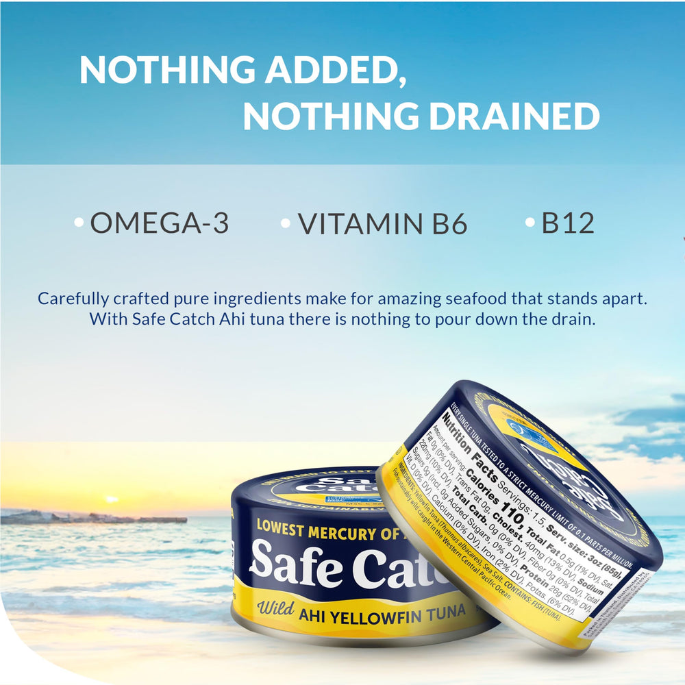 Safe Catch sustainable wild-caught tuna honors marine habitats.