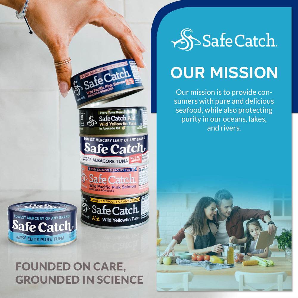 Safe Catch sustainably wild-caught tuna emphasizes eco-friendly sourcing