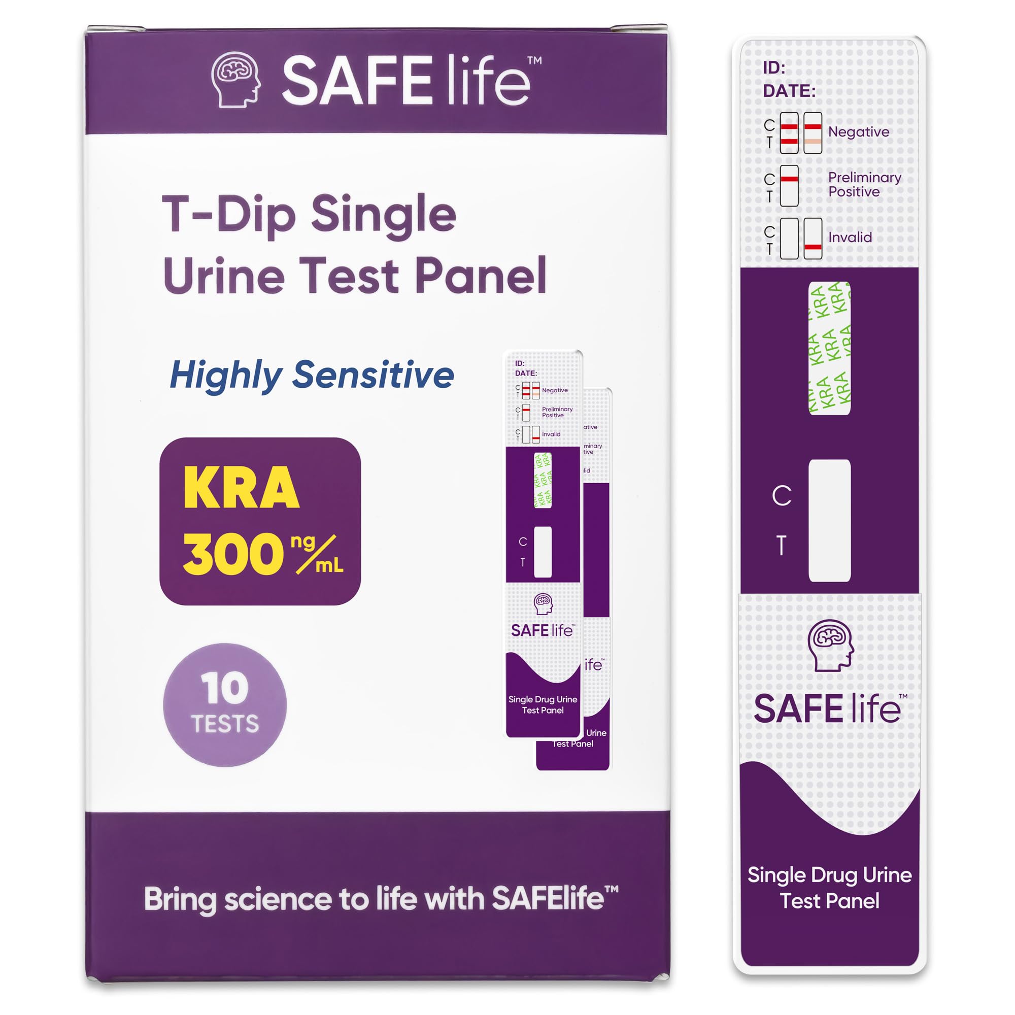 SAFE LIFE Kratom Dip Card Kit shows fast screening for professionals.