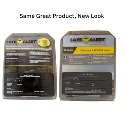 Safe T Alert flush-mount design installs cleanly in any RV interior.