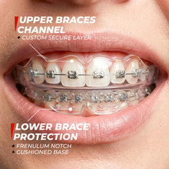 Medical-grade silicone guards comfort and durability in SAFE GRIN mouthguard.