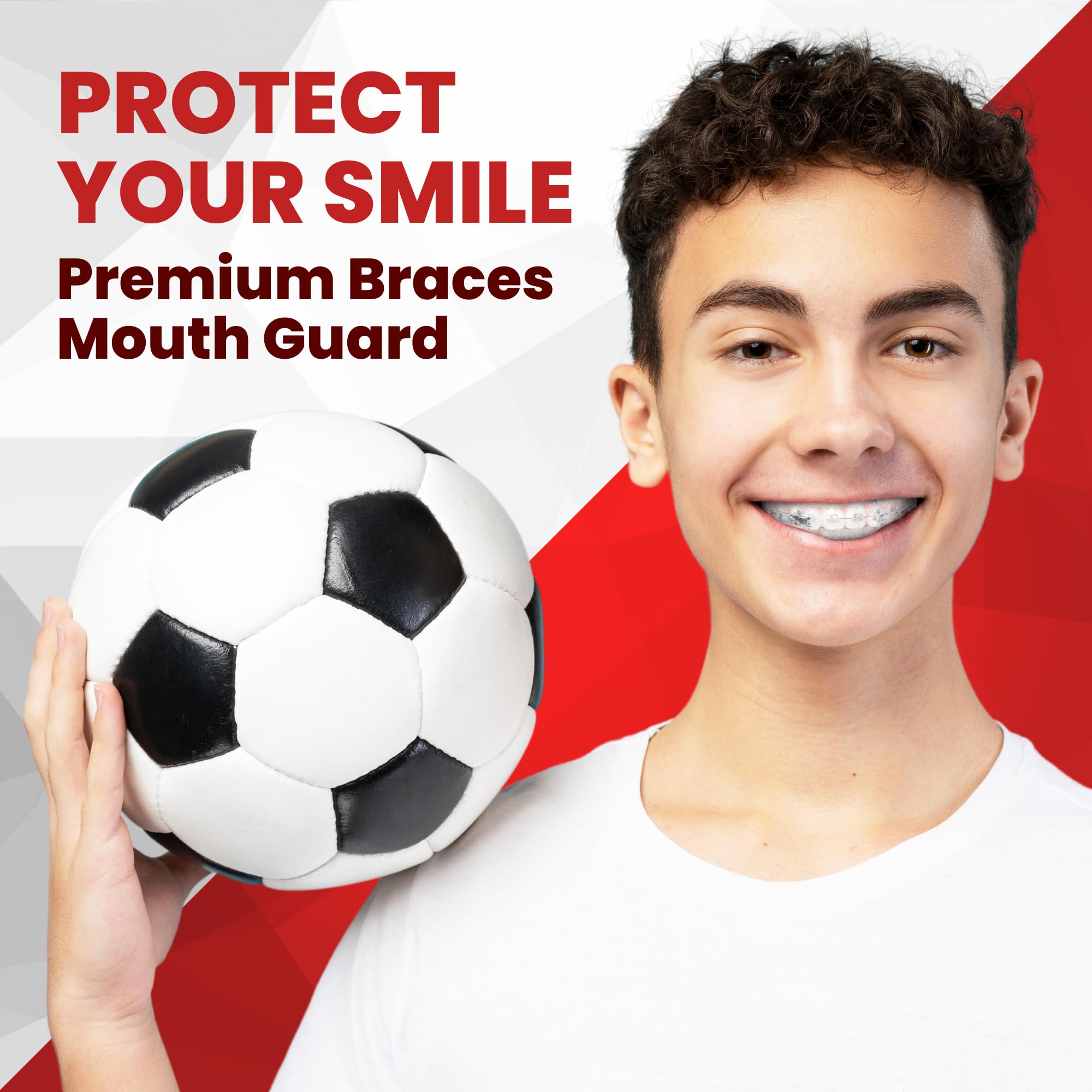 No-boil instant-fit lets youth athletes protect braces right out of the box.