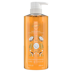 Safeguard coconut hand soap pump shows convenient dispensing and skin-friendly cleansing.