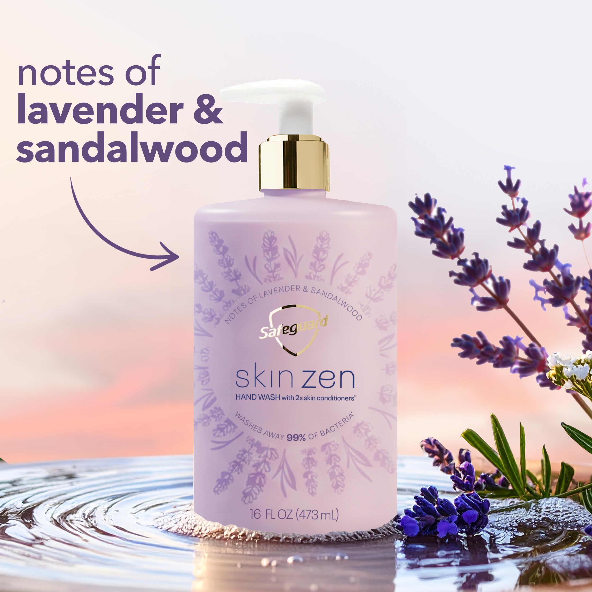Safeguard Skin Zen hand soap pump dispensing action for easy use