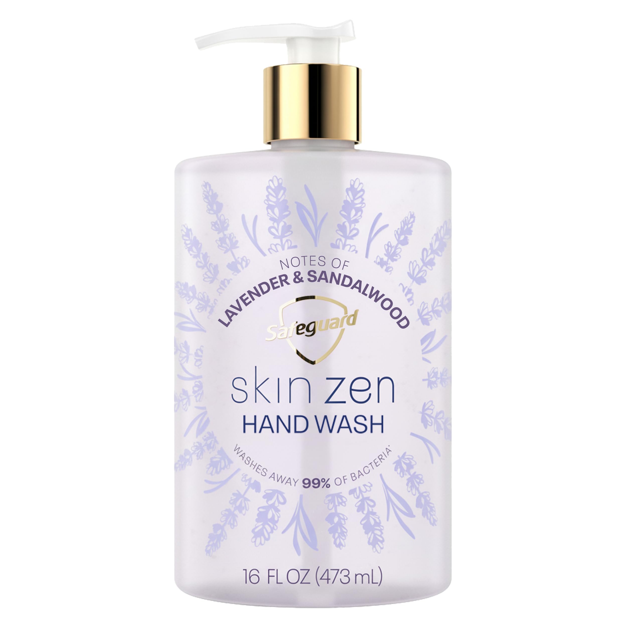 Safeguard Skin Zen hand soap pump view showing balanced pH and moisturizers for daily use