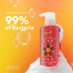 Safeguard Sun Seeker hand lather demonstrates micellar cleansing.