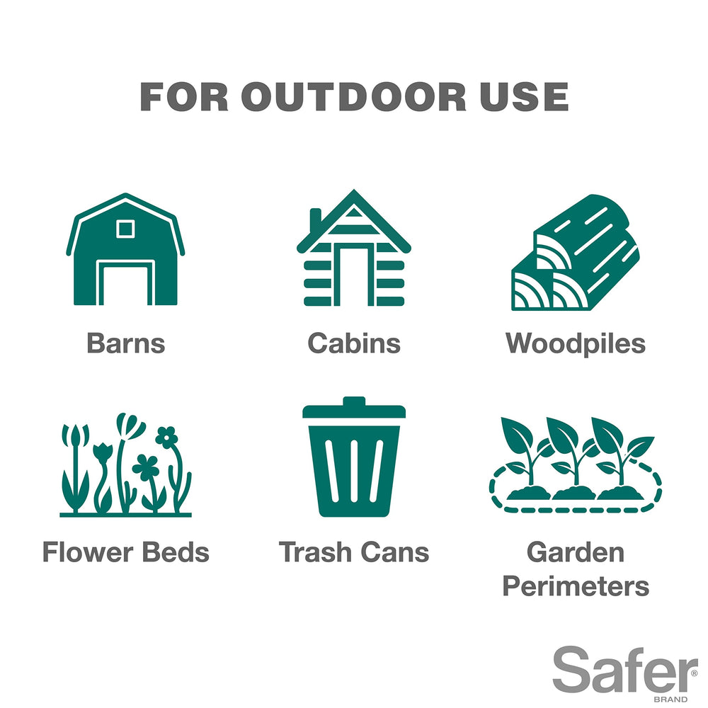 Safer Snake Shield resealable bag design adds convenience for quick outdoor reapplication.