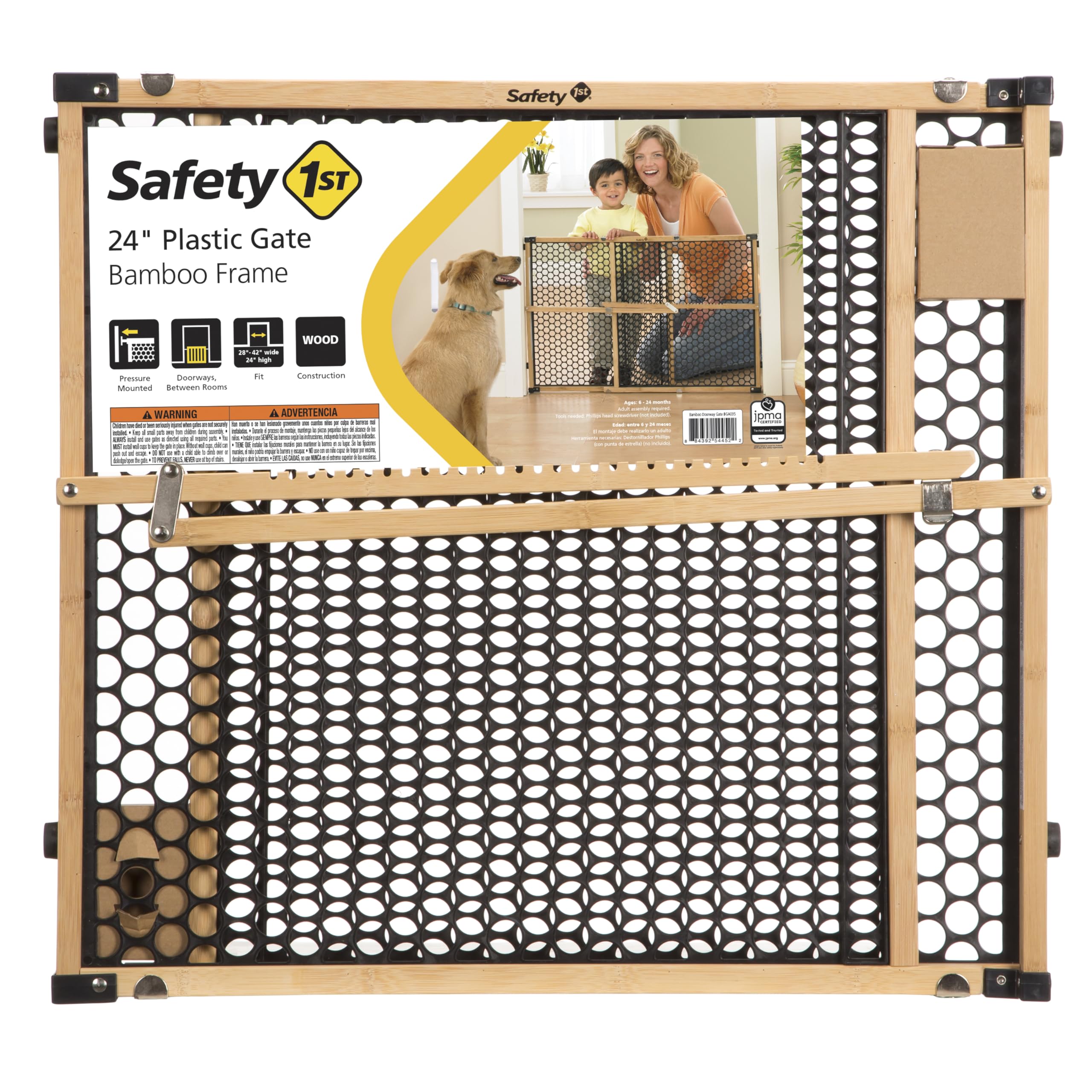 Safety 1st eco bamboo panels highlight natural aesthetic and durable construction.