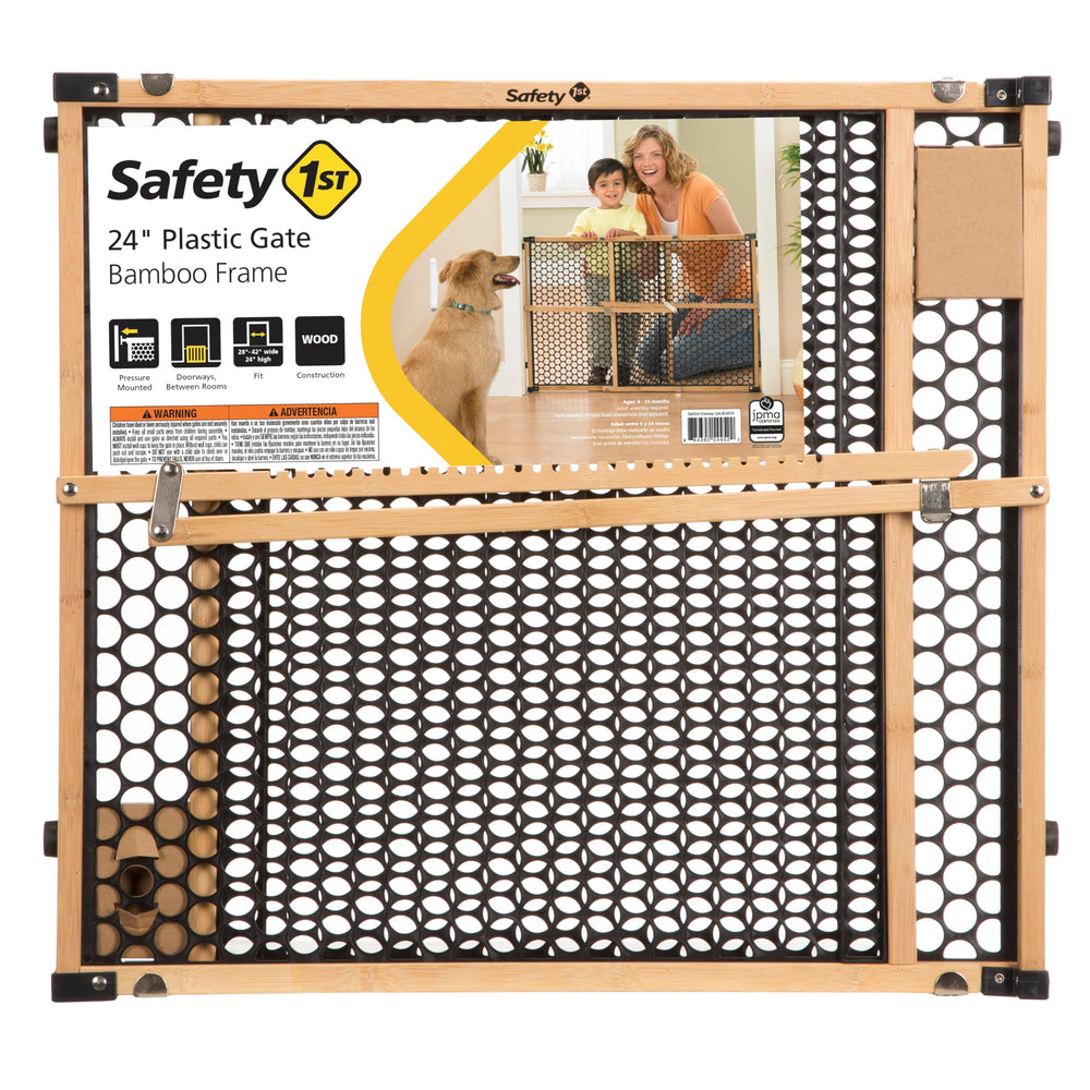Safety 1st eco bamboo panels highlight natural aesthetic and durable construction.
