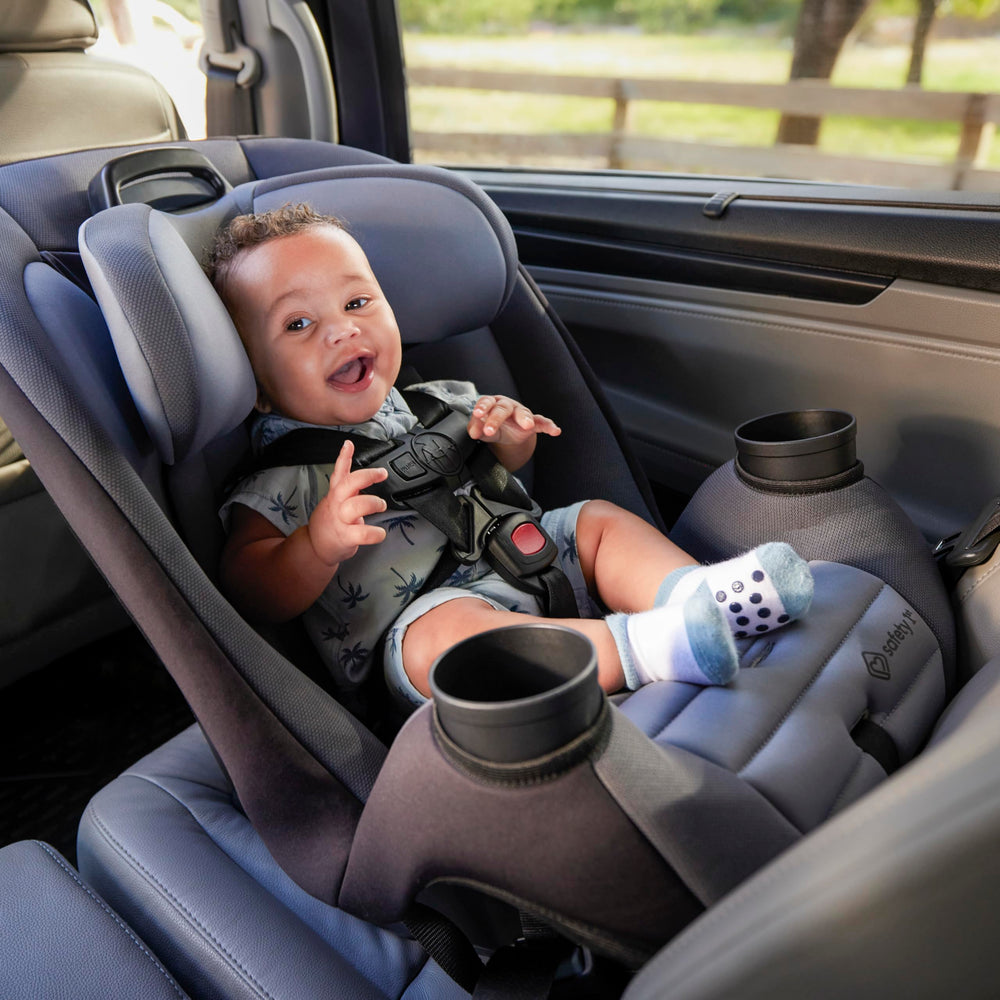 Safety 1st Ellaris machine-washable seat pad in Smokey Haze for simple cleaning