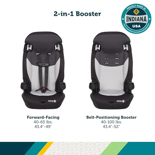 Safety 1st Grand booster side profile showing adjustable headrest for growth