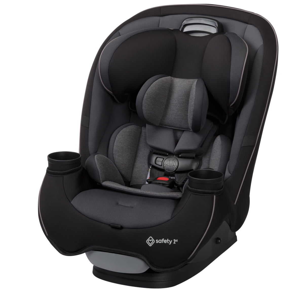 Safety 1st Grow and Go rear-facing mode shows snug padding for newborns.