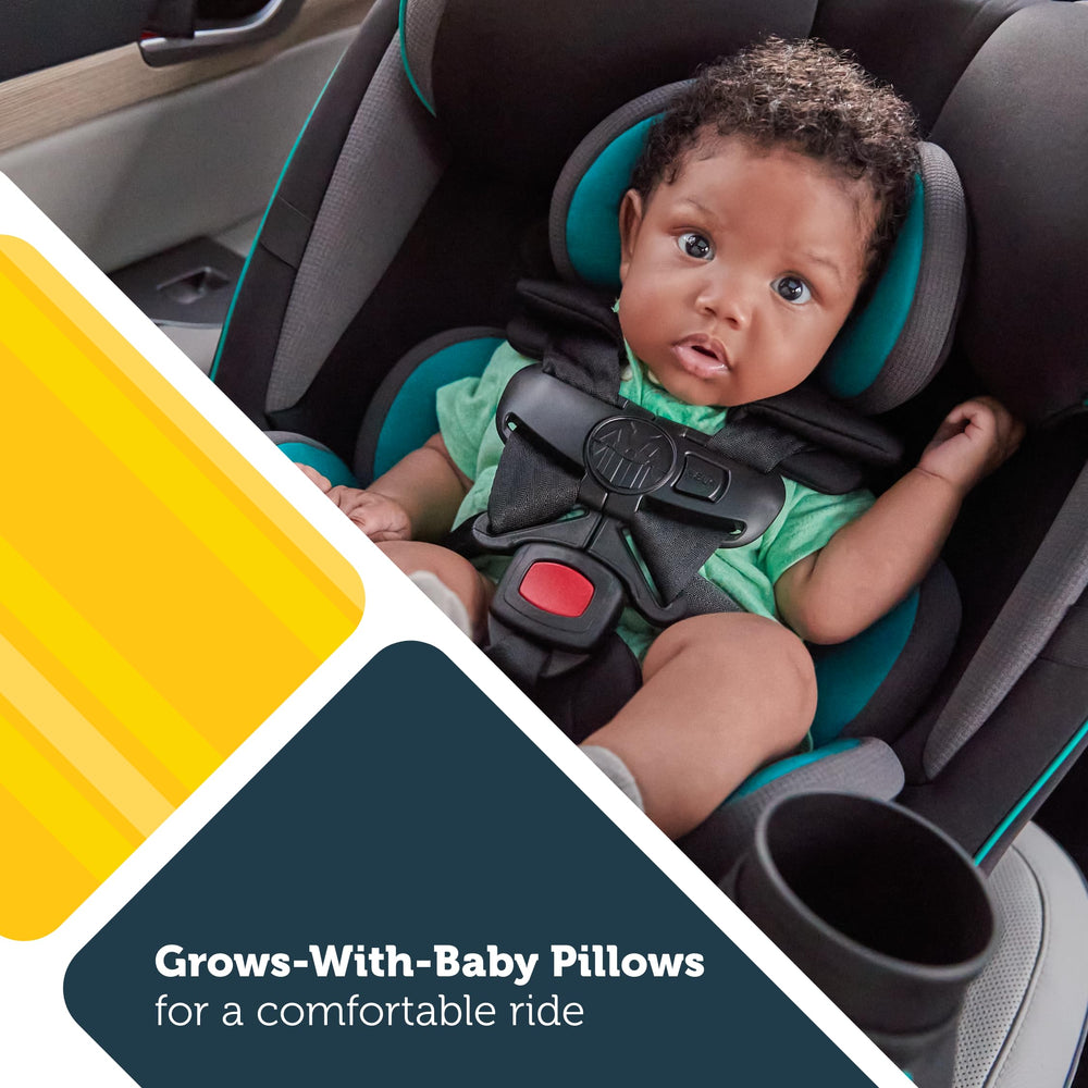 Safety 1st Grow and Go machine-washable seat pad for easy cleaning.