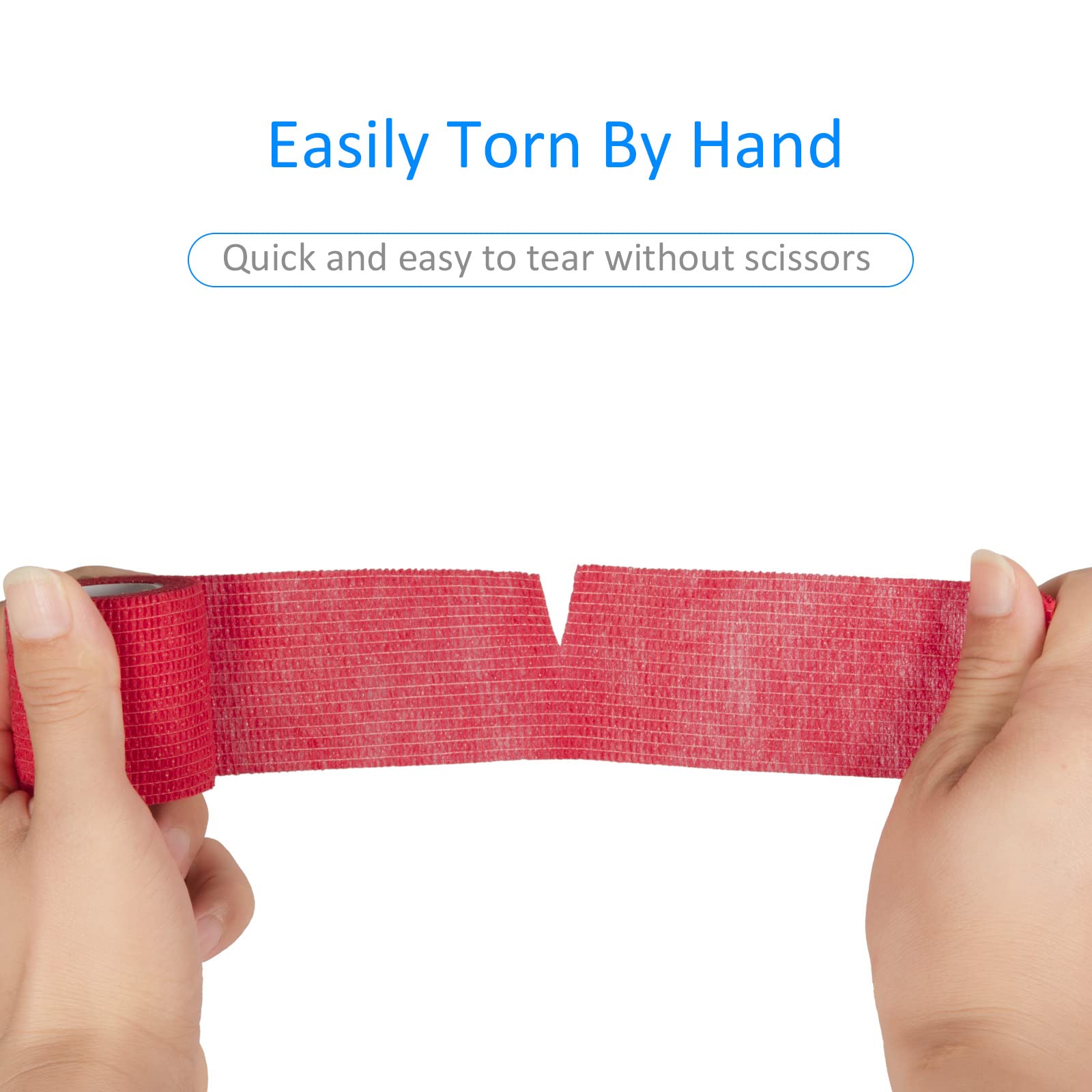 Sagafly bandage wrap red bottle grip test prevents slipping.