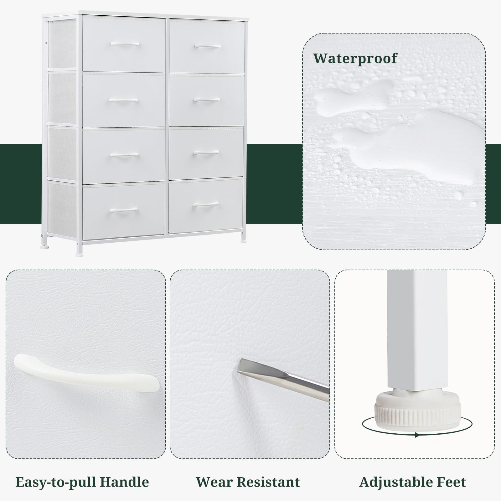 SageNest compact-wide dresser fits small spaces without sacrificing capacity.
