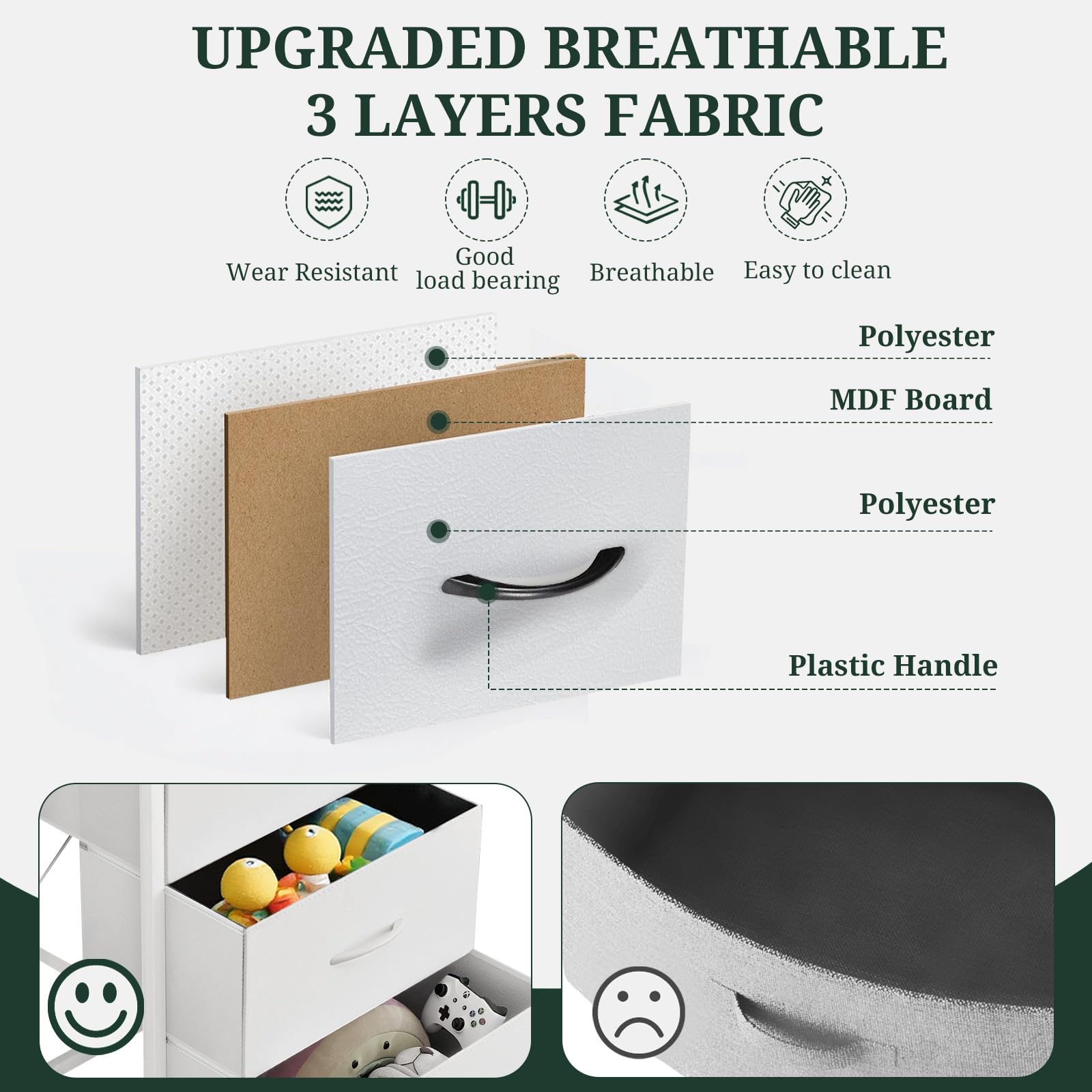 SageNest bedroom setting demonstrates versatile storage for outfits and accessories.