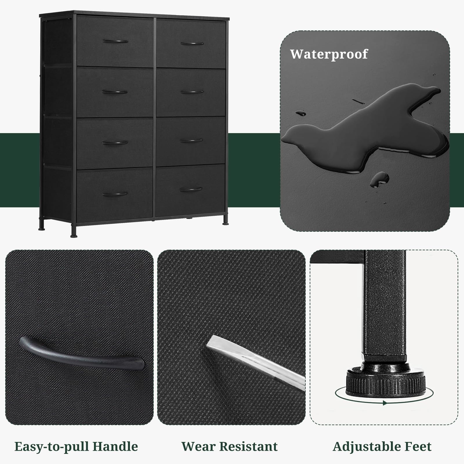 SageNest open-drawers provide easy access to garments.