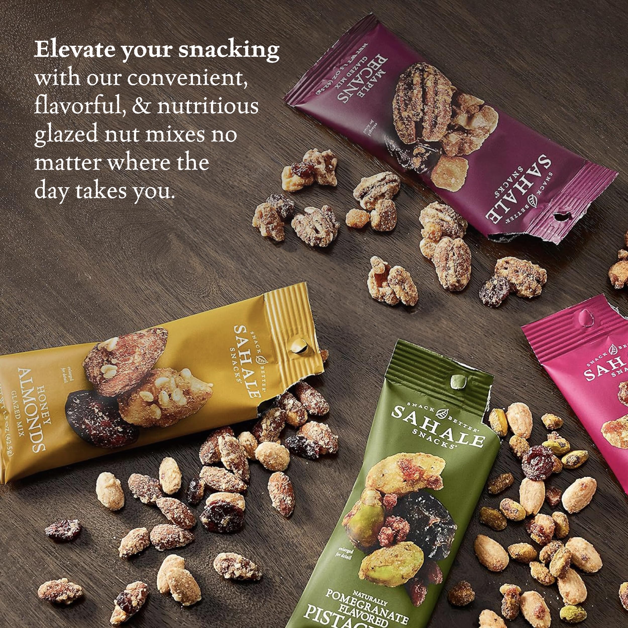 Sahale Snacks glazed mix variety pack showcases four blends for sharing