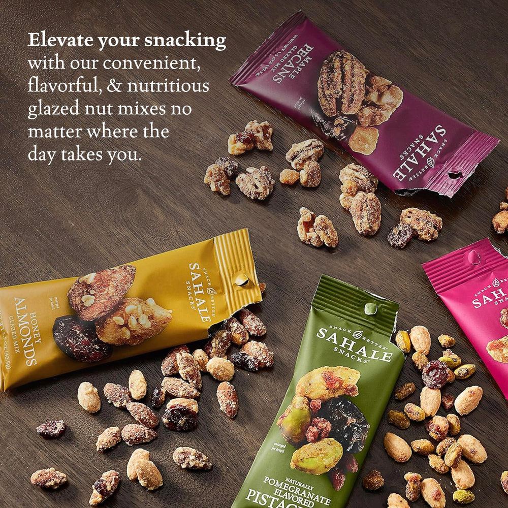 Sahale Snacks glazed mix variety pack showcases four blends for sharing