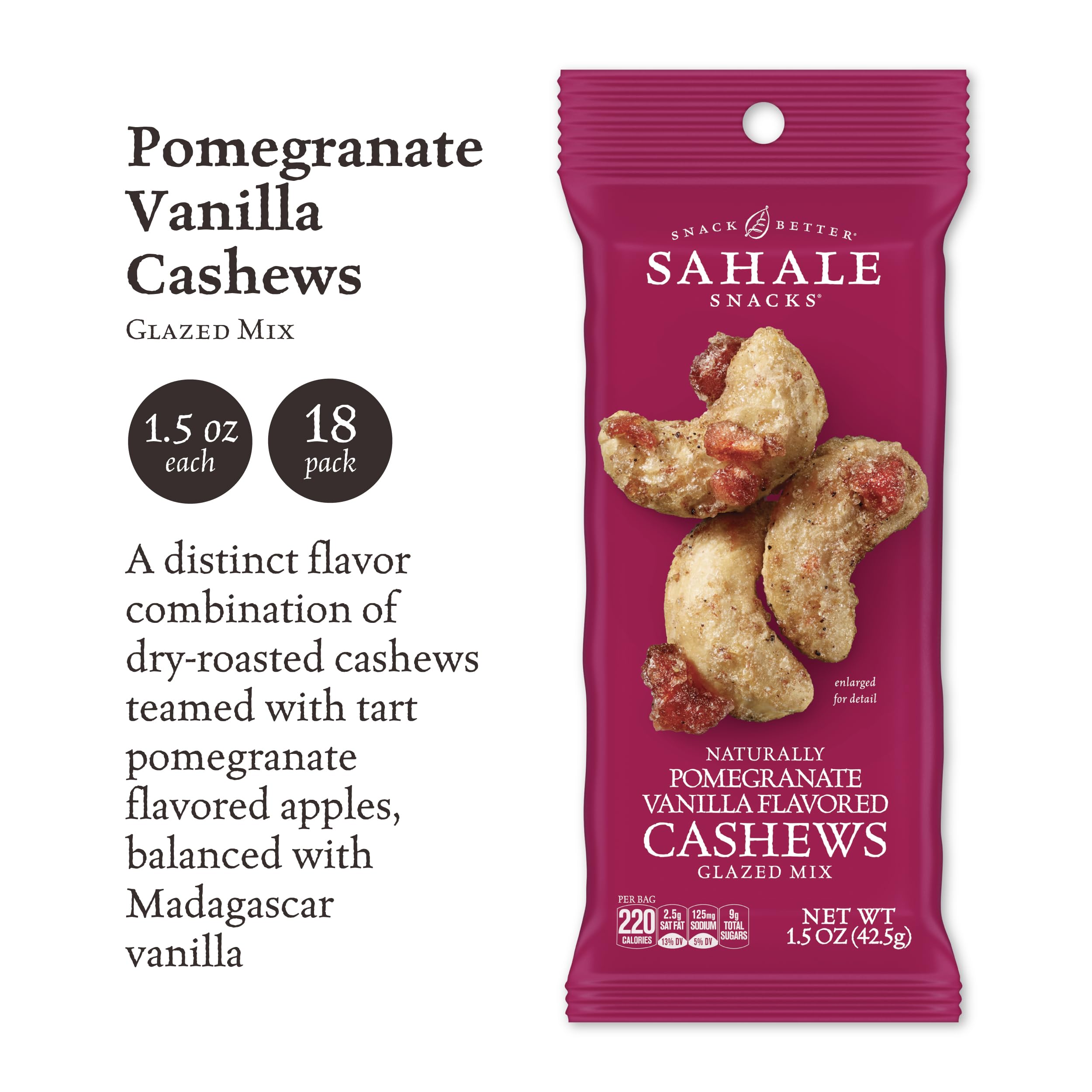 Sahale Snacks Glazed Nuts Mix showcasing premium texture and color