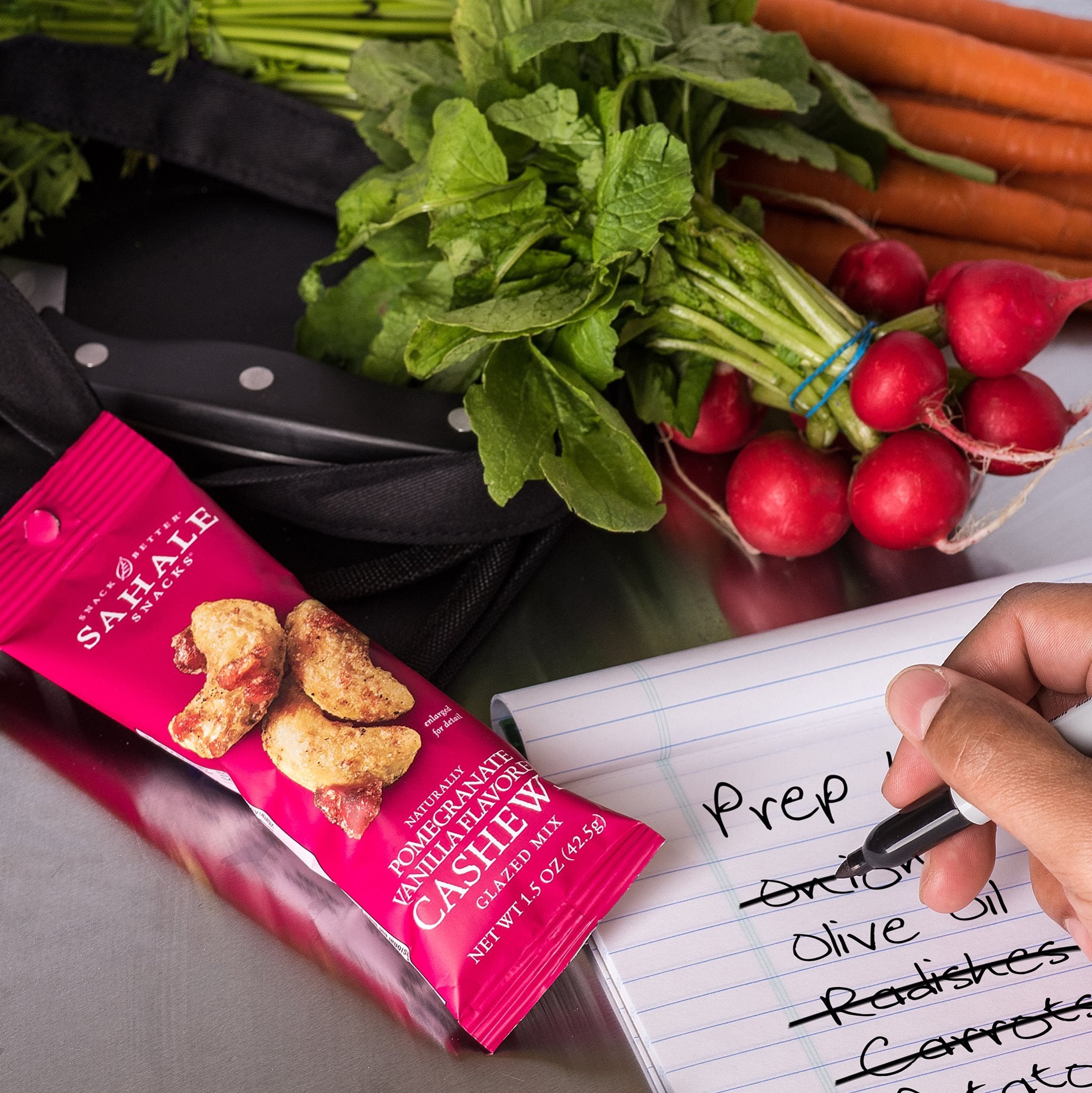 Sahale Snacks 1.5 oz single-serve pouch ideal for travel and work