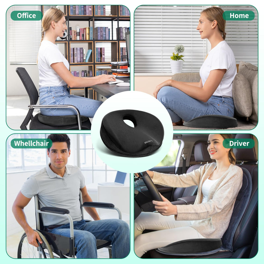 SAHEYER Donut Pillow aiding comfort during pregnancy