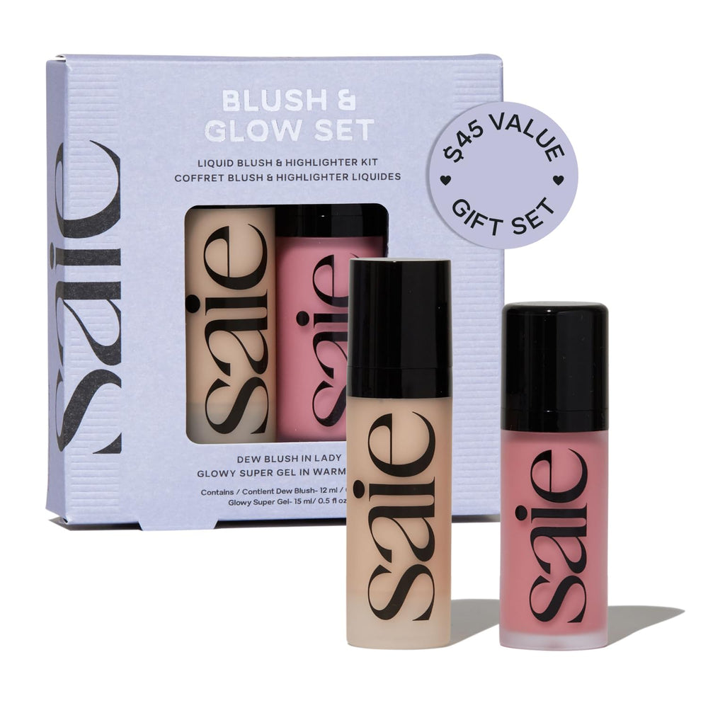 Saie Dew Blush Lady packaging shows nude mauve color for everyday flush