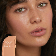 Saie Slip Tint dewy finish on skin with hydration boost