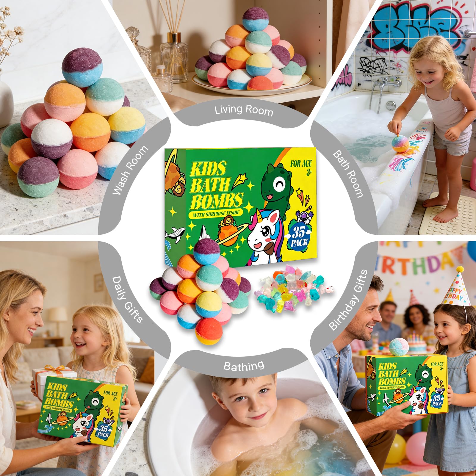 Sailimu 35-piece set suits celebrations and everyday play.