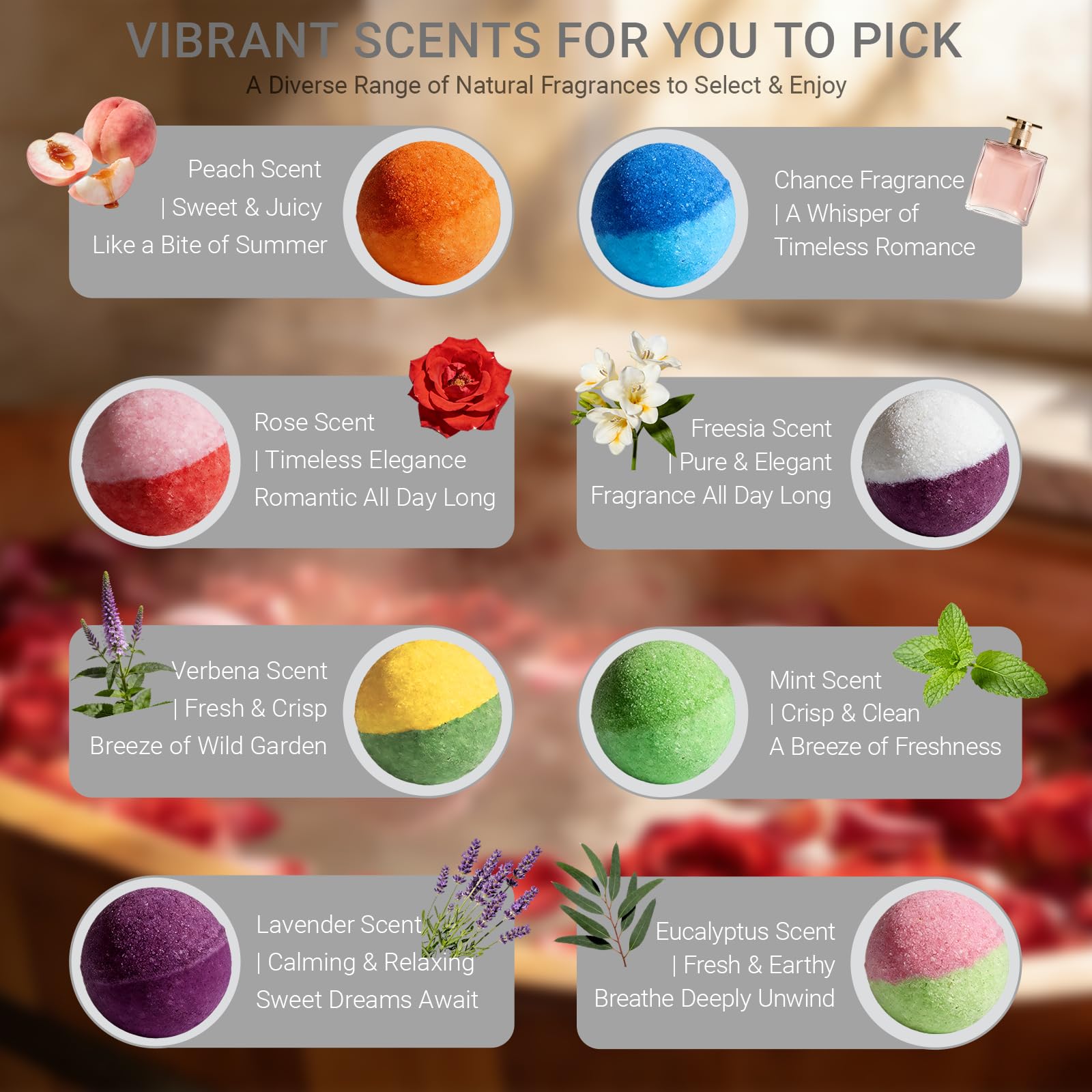 Sailimu bath bombs enriched with shea butter and vitamin E for gentle moisture.