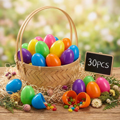SAILYLENCEY fillable eggs open easily for quick filling with candies or toys.