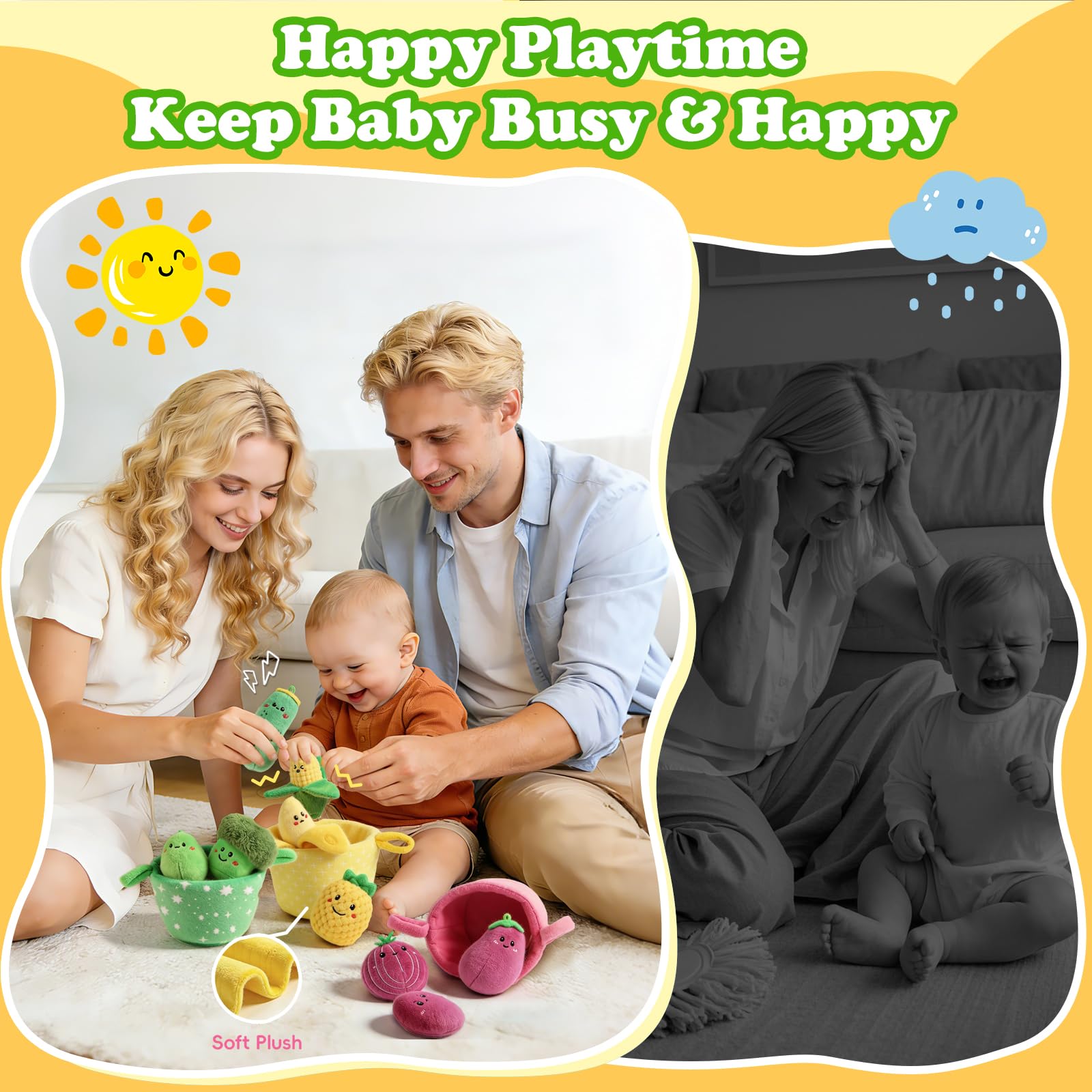 SAIMAND barn mat and surface washable toys simplify cleanup after play