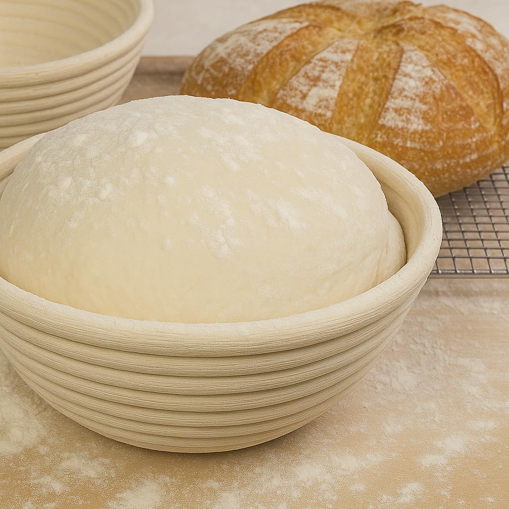 Saint Germain Bakery premium proofing basket enhances bread aesthetics and texture.