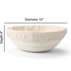 Saint Germain Bakery natural rattan surface supports smooth, splinter-free proofing.