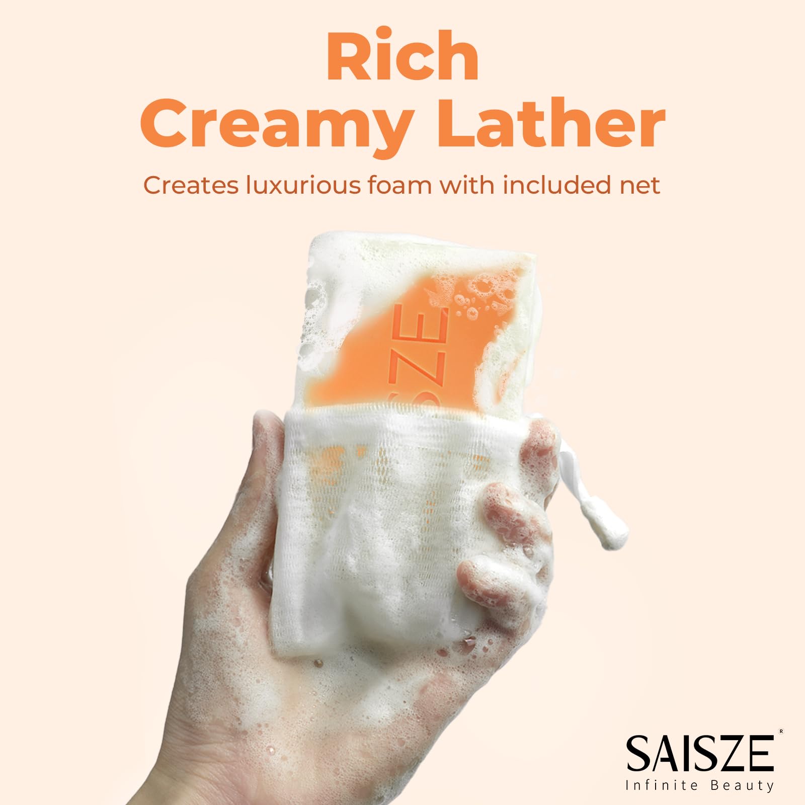 SAISZE Turmeric Soap daily routine image suggesting skin brightening potential