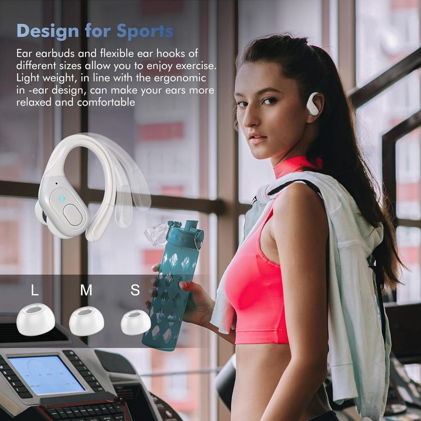 Sajawass 13 mm drivers deliver deep bass and clear treble for workouts