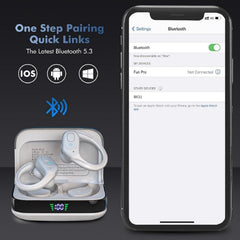 Sajawass provides 75 hours playback with the charging case for long sessions