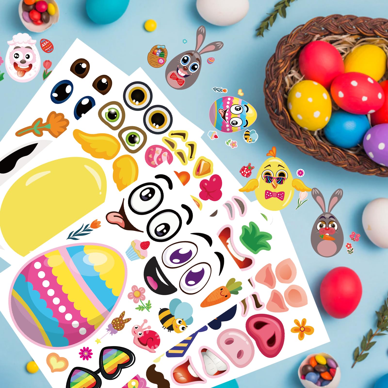 SAKAIPA Easter chick designs ideal for kids' art projects and party favors.