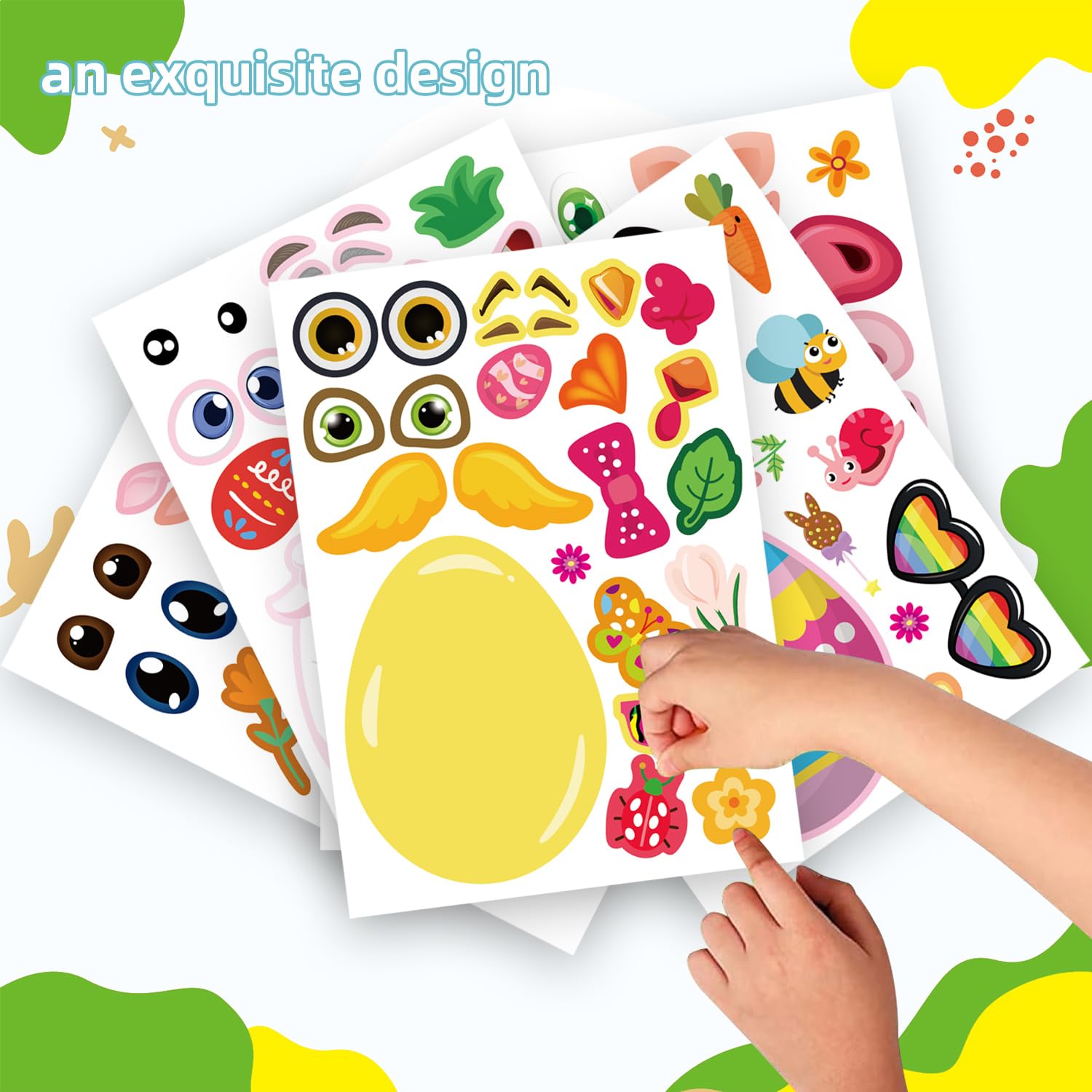 SAKAIPA lamb stickers for decorating eggs and Easter baskets.