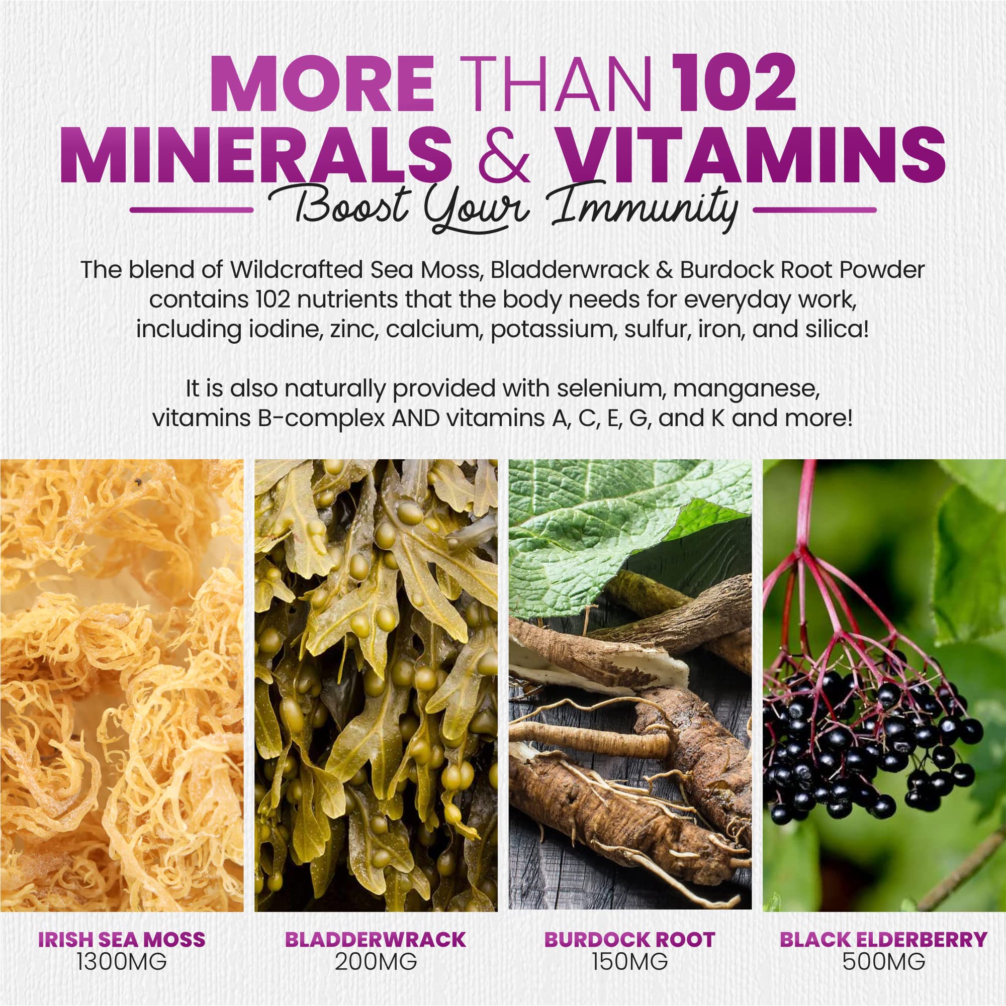 Sakoon Nutrition gummies beside a simple vitamins chart.