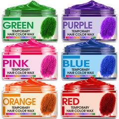 Sakose blue hair color wax for quick, temporary color at home.