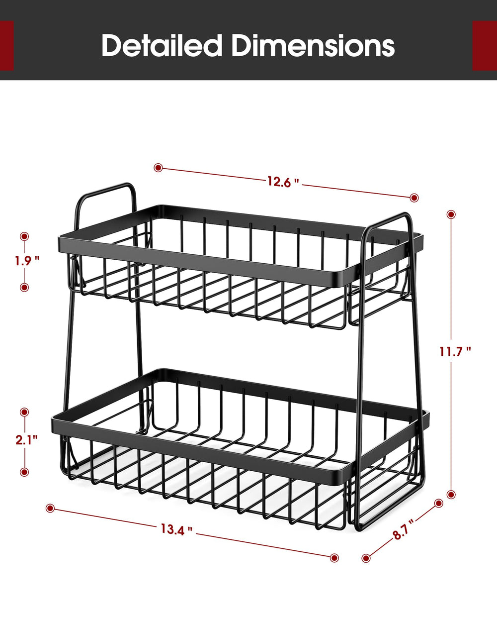Sakugi two-tier design with separated tiers for flexible storage.
