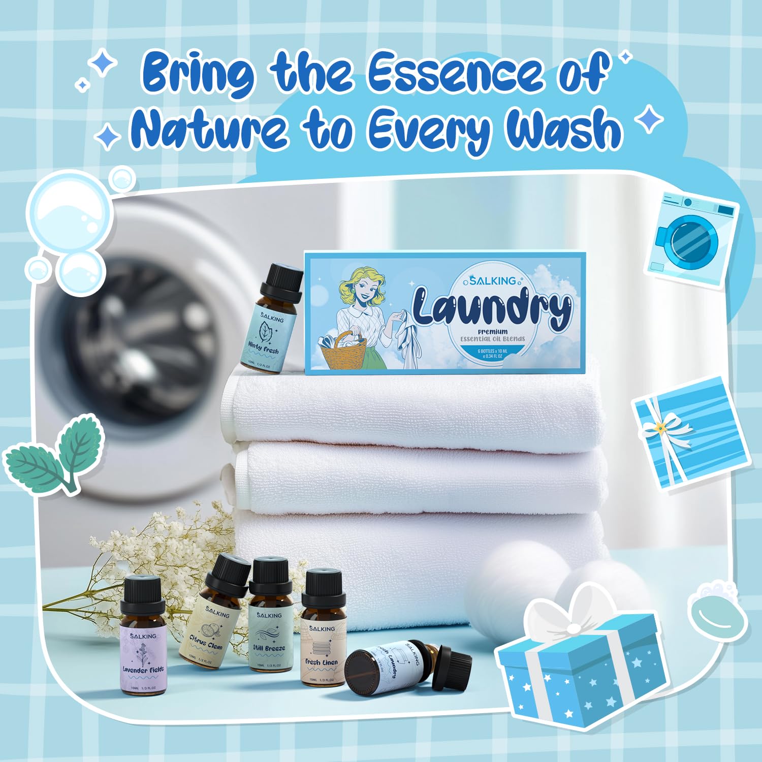 SALKING Minty Fresh fragrance oil adds crisp notes to diffusers and closets.