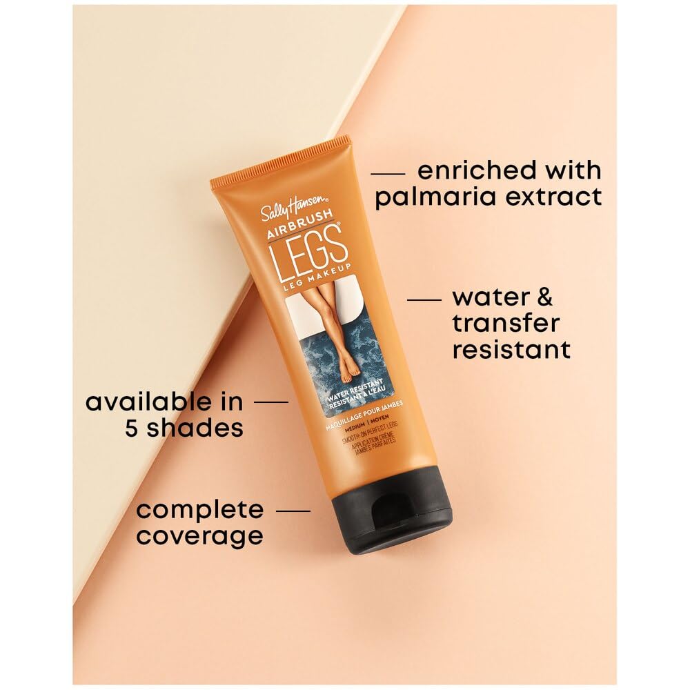 Sally Hansen Airbrush Legs fast-drying formula on skin.