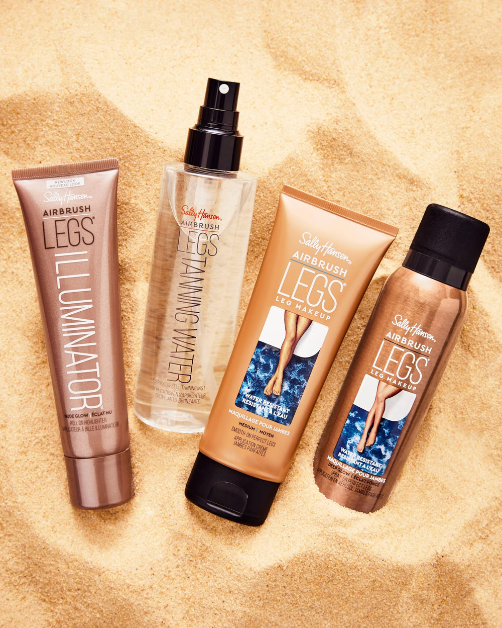 Sally Hansen Airbrush Legs natural-looking tone after blending.